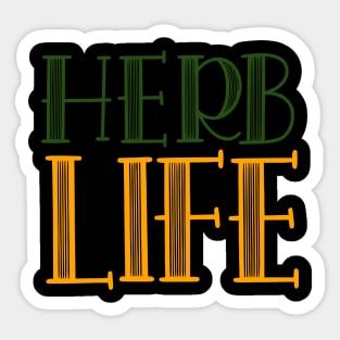 Herb Life Go Vegan Sticker